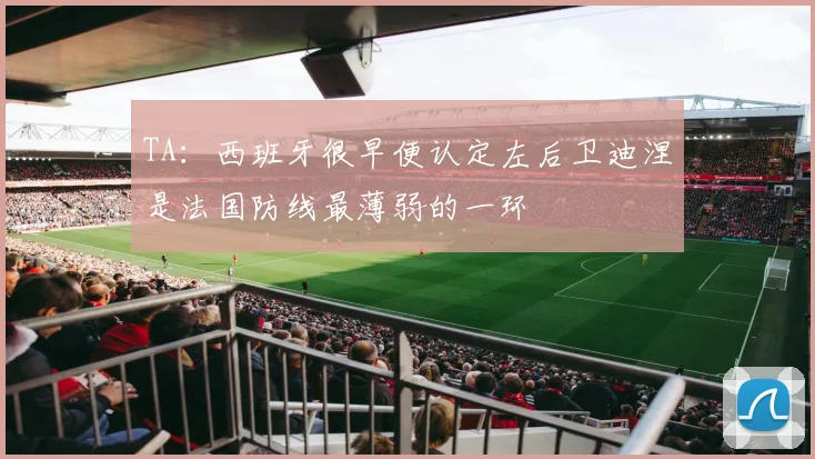 TA:西班牙很早便认定左后卫迪涅是法国防线最薄弱的一环