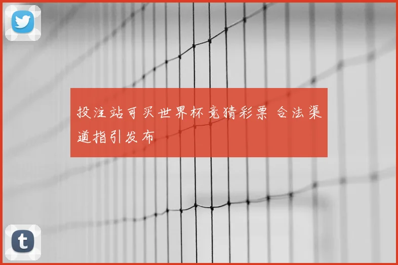 投注站可买世界杯竞猜彩票 合法渠道指引发布